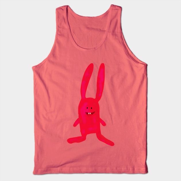 Pinkish Red Bunny by Cherie(c)2022 Tank Top by CheriesArt